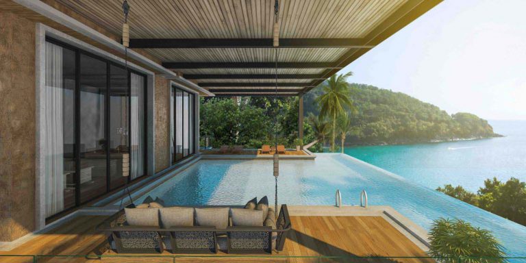 Hébergement de luxe au Panviman Resort sur l'île de rêve de Koh Phangang.