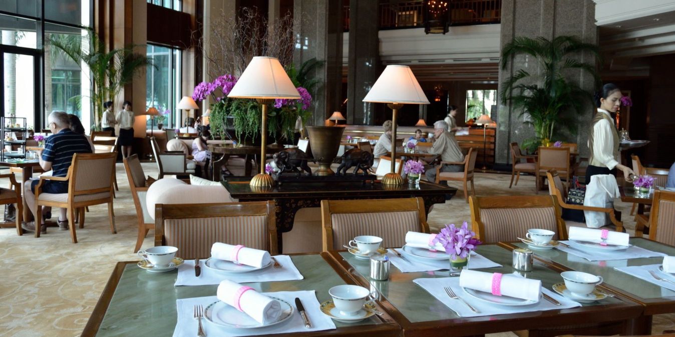 Salon de The Peninsula Bangkok Hotel.