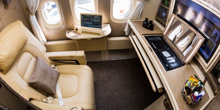 Emirates vols exclusifs première classe Thailande.