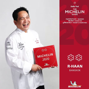 Chumpol Jangprai Chef emblématique du R-Haan restaurant thai étoilé au guide Michelin